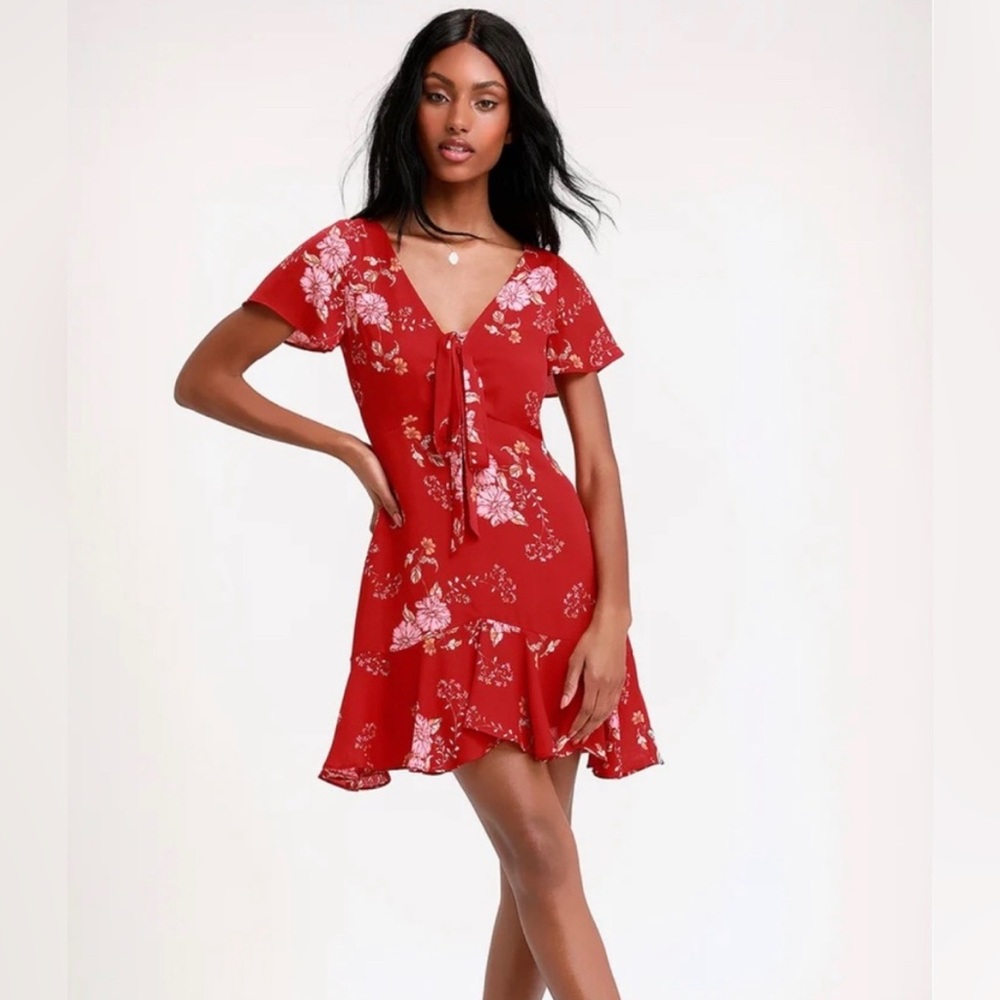 New w tags; BB Dakota Skooter red dress size 8.